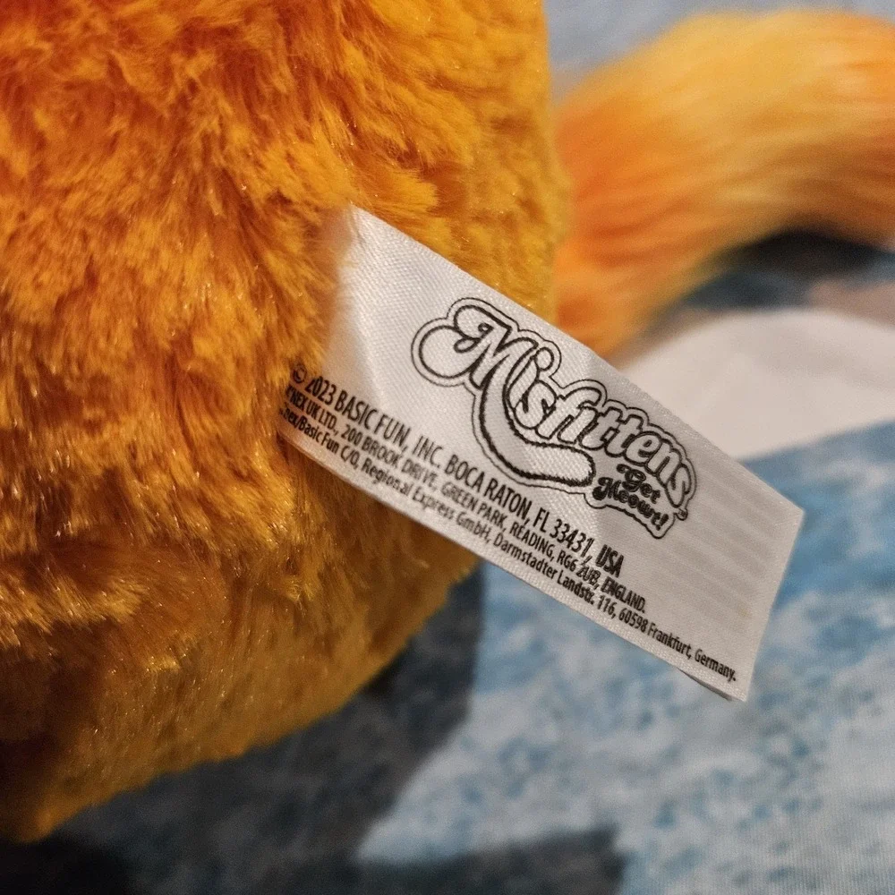 Misfittens Kittens Plush‎ Lot Of 3 Basic Fun 2023 Orange Teal Cat 10